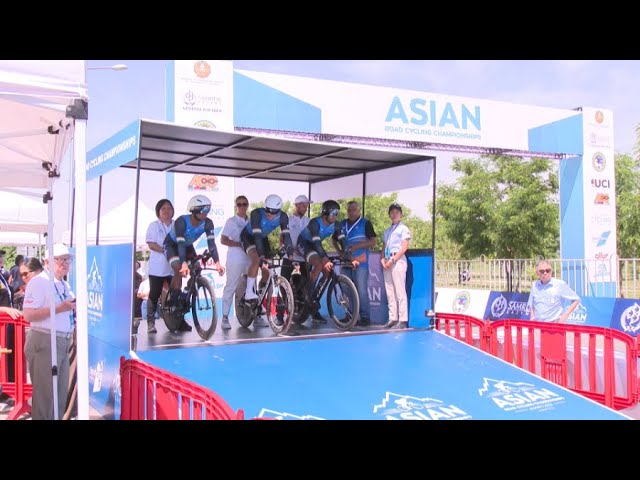 ⁣Сборная Казахстана завоевала два «золота» на ЧА по велоспорту на шоссе