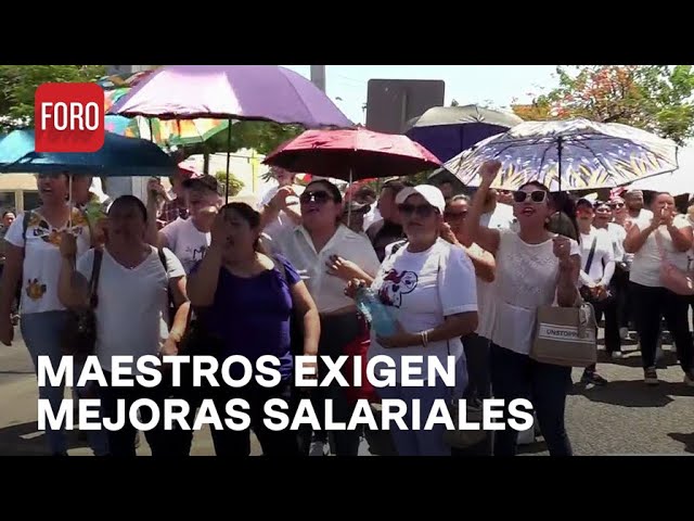 ⁣Maestros toman instalaciones de la Secretaría de Educación en Mérida, Yucatán - Las Noticias