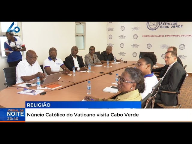 ⁣Núncio Católico do Vaticano visita Cabo Verde