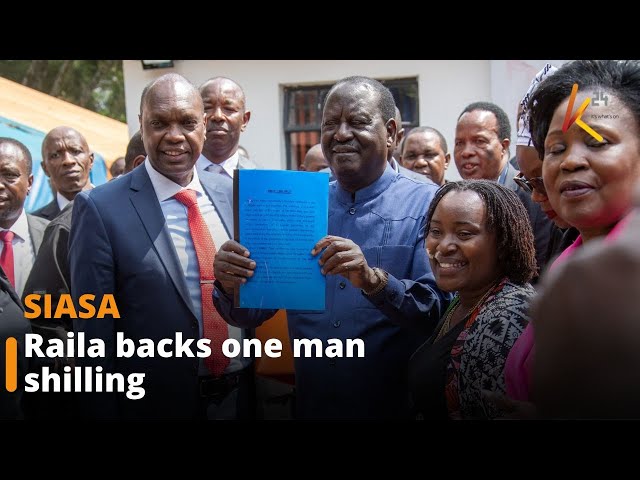 ⁣Raila joins the one man, one vote, one shilling debate bandwagon