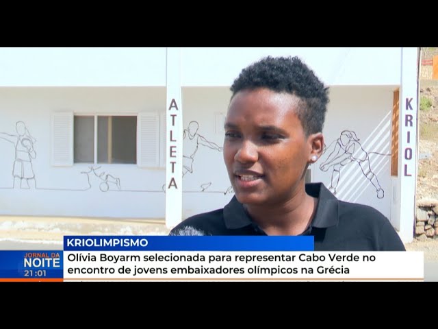 ⁣Olívia Boyarm selecionada para representar Cabo Verde no encontro de jovens embaixadores olímpicos