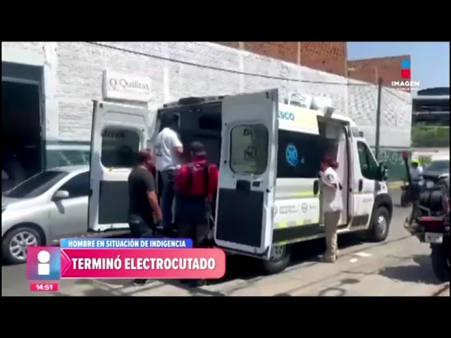 ⁣Hombre indigente terminó electrocutado, al intentar robar cableado eléctrico en Guadalajara