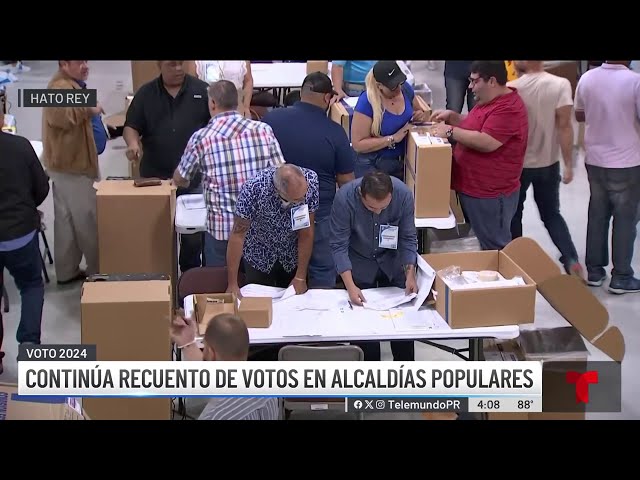 ⁣CEE hace recuento de votos en alcaldías populares