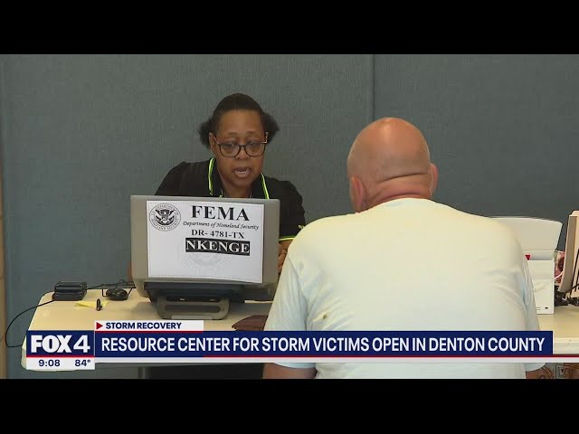 ⁣FEMA opens resource center in Denton County for North Texas storm victims