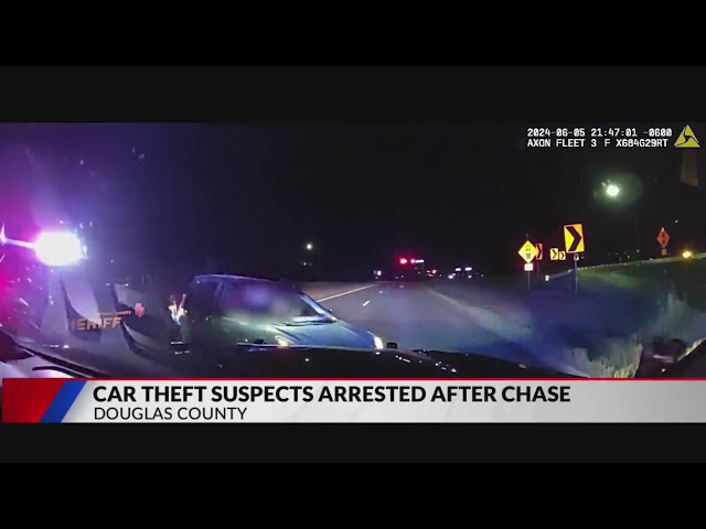 ⁣Car theft suspects arrested after Douglas County chase