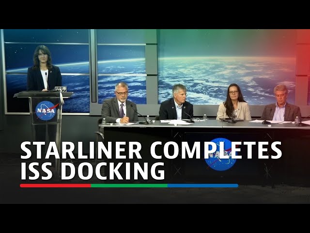 ⁣Boeing Starliner crew aboard ISS after challenging docking