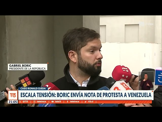 ⁣Caso Ojeda: Presidente Boric envía nota de protesta a Venezuela por dichos de fiscal