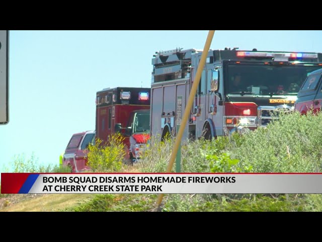 ⁣Bomb squad disarms fireworks at Colorado state park