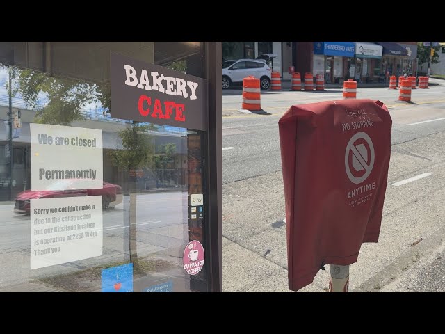 ⁣Vancouver Broadway business closes amid delayed subway line construction