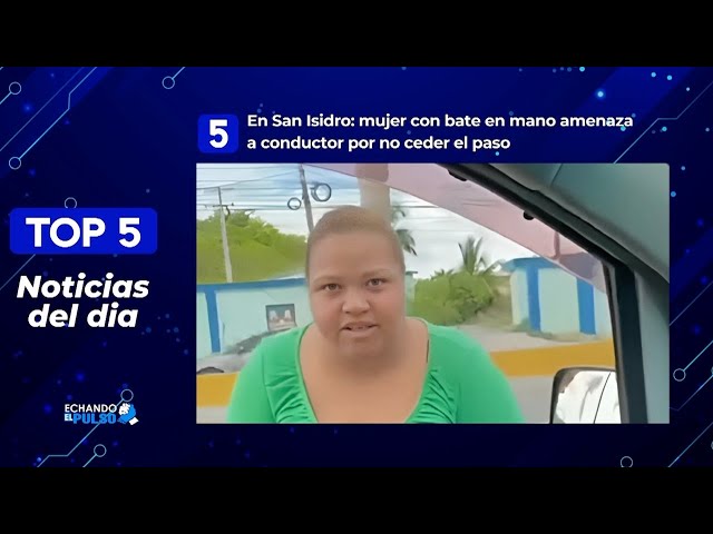 ⁣Esta mujer con bate en mano amenaza a conductor en San Isidro | Echando El Pulso