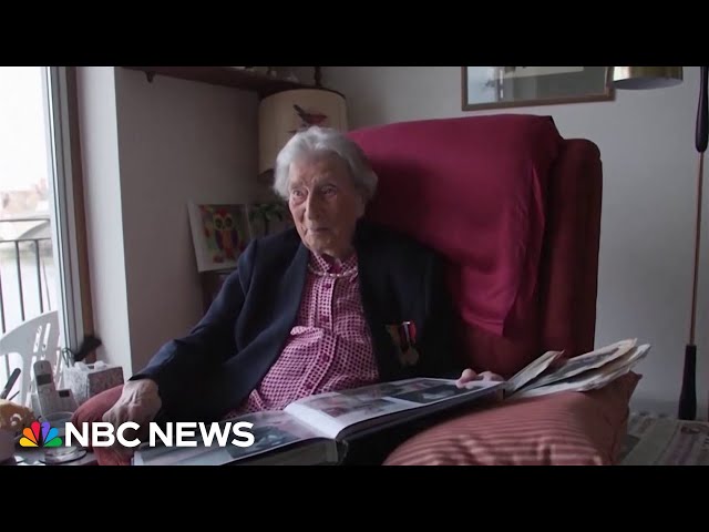 ⁣103-year-old WWII Veteran honored for her role on D-Day