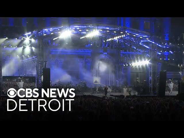 ⁣Thousands turn out for Michigan Central Station's reopening concert