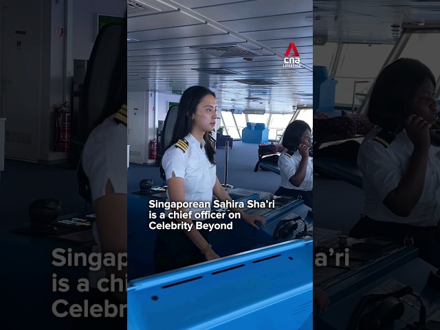 ⁣28-year-old Singaporean is a chief officer on a Celebrity Cruises luxury cruise ship
