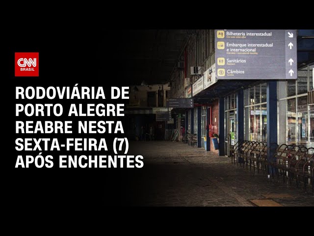 ⁣Rodoviária de Porto Alegre reabre nesta sexta-feira (7) após enchentes | CNN NOVO DIA
