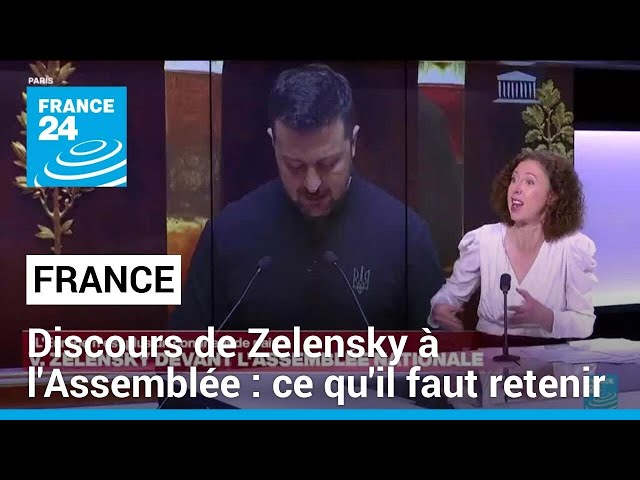 ⁣Discours de Zelensky à l'Assemblée : ce qu'il faut retenir • FRANCE 24