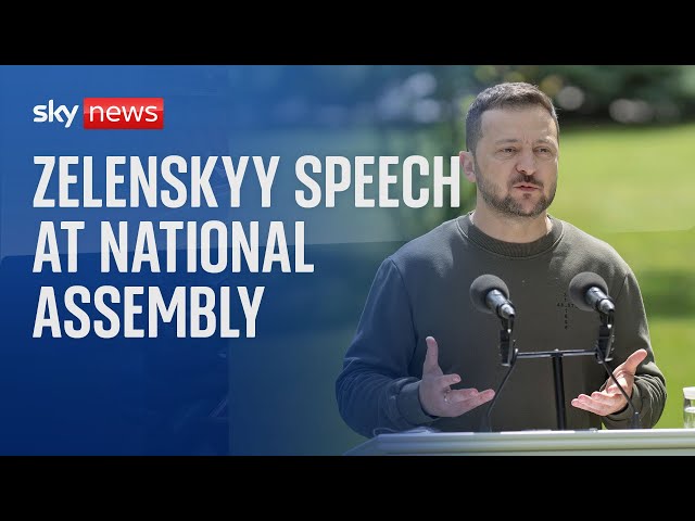 ⁣Watch live: Zelenskyy delivers speech at National Assembly in France