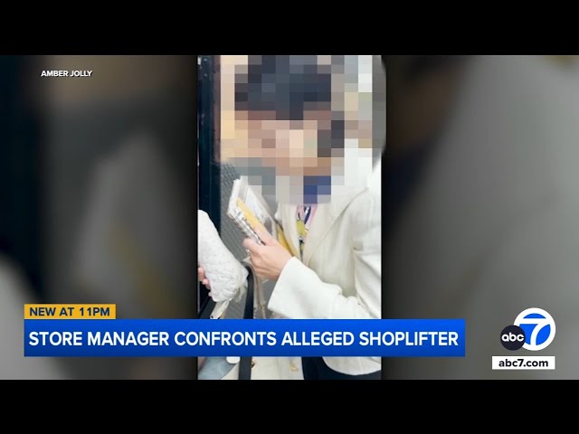 ⁣Santa Monica store manager confronts shoplifter, forces her to return stolen items