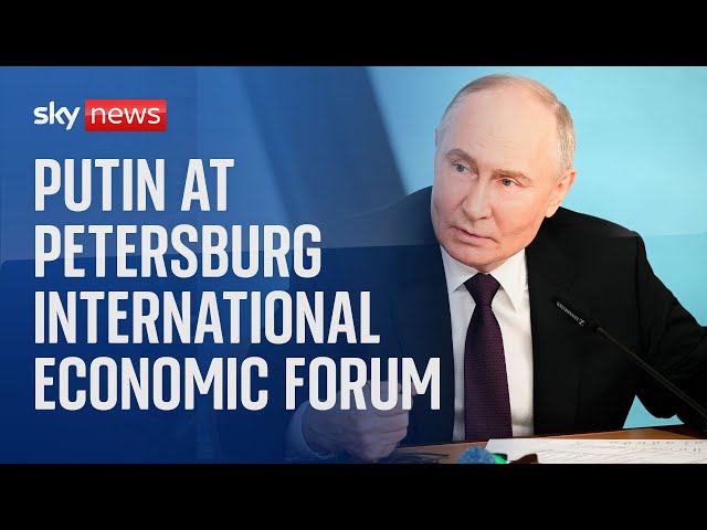 ⁣Watch live: Vladimir Putin speaks at Petersburg International Economic Forum