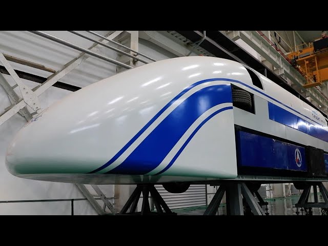 ⁣GLOBALink | Futuristic mobility at high-speed maglev research center in N China