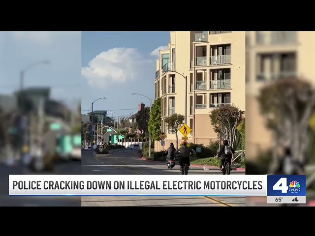 ⁣Coastal police are trying to crack down on teens on e-bikes