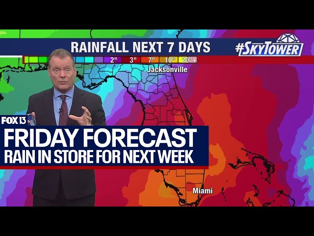 ⁣Tampa weather | looking ahead to rain next week