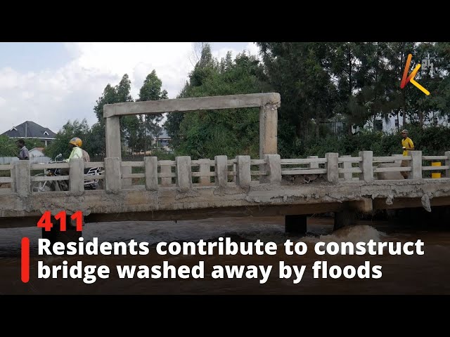 ⁣Juja and Ruiru residents contribute sh 400,000 to construct bridge washed away by floods