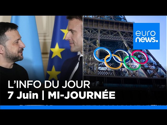 ⁣L'info du jour: 7 juin 2024, édition de la mi-journée | euronews 