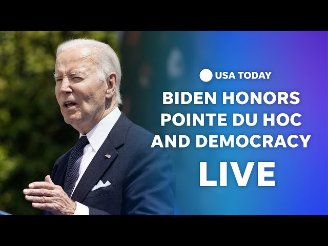 ⁣WATCH LIVE: Biden honors the legacy of Pointe du Hoc and democracy