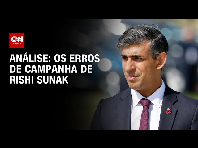 Análise: os erros de campanha de Rishi Sunak | CNN NOVO DIA