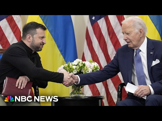 ⁣Biden announces new Ukraine aid package during Zelenskyy meeting in Paris
