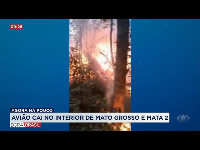 ⁣Avião cai no interior do Mato Grosso e deixa dois mortos | Bora Brasil