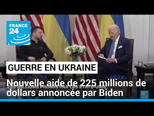 ⁣Guerre en Ukraine : Biden annonce à Zelensky une nouvelle aide de 225 millions de dollars