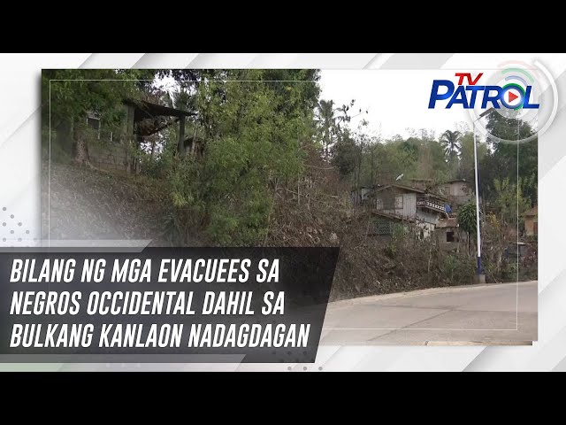 ⁣Bilang ng mga evacuees sa Negros Occidental dahil sa Bulkang Kanlaon nadagdagan | TV Patrol