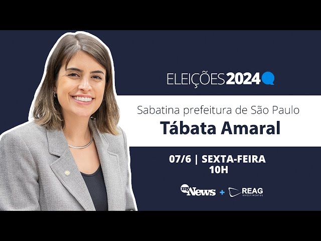 ⁣TABATA AMARAL | SABATINA MYNEWS | PRÉ-CANDIDATOS PREFEITURA SP