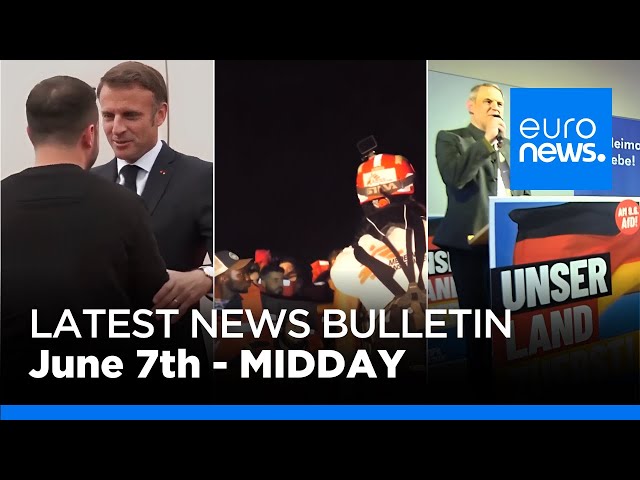 ⁣Latest news bulletin: June 7th 2024 Midday | euronews 