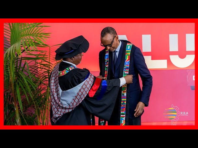 ⁣President Kagame Honored with Award for Exemplary Entrepreneurial Leadership at ALU