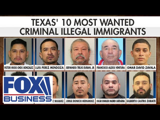 ⁣Texas releases 10 most wanted illegal migrant list