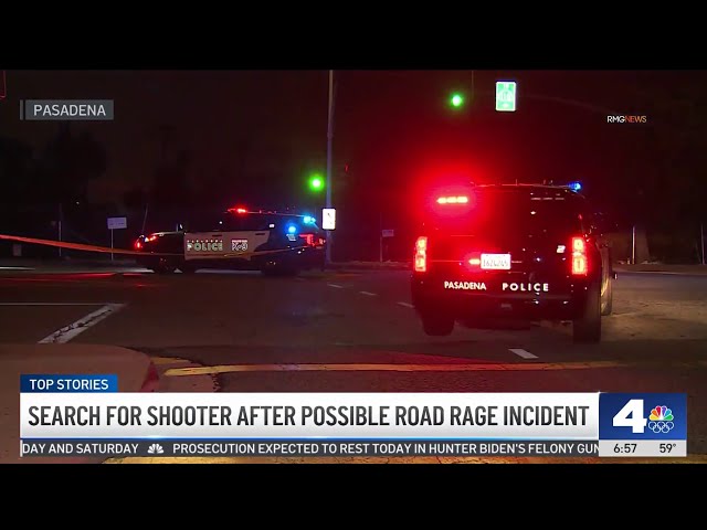 ⁣Shooter sought in possible road rage altercation in Pasadena