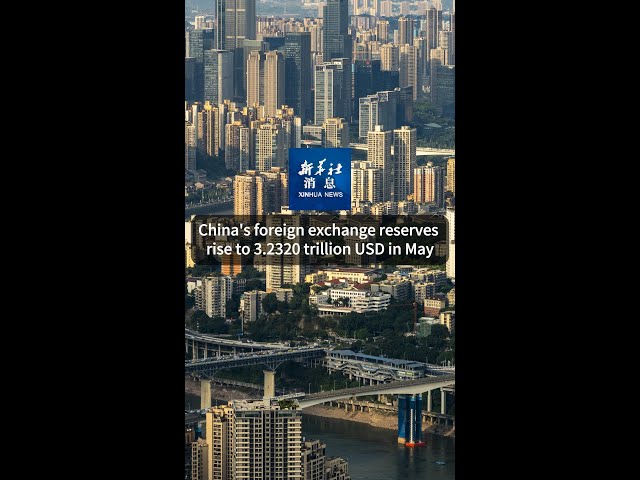 ⁣Xinhua News | China's foreign exchange reserves rise to 3.2320 trillion USD in May