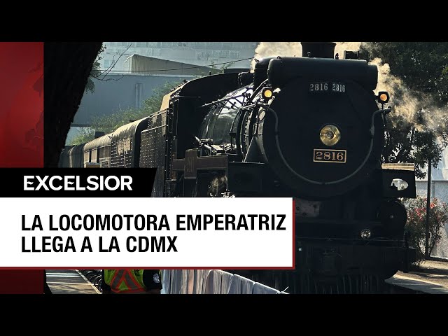 ⁣La locomotora “La Emperatriz” llega a Polanco, CDMX