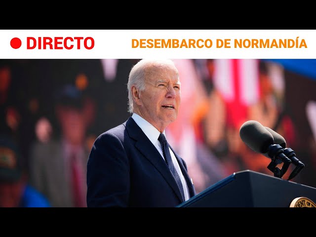 ⁣DESEMBARCO DE NORMANDÍA: BIDEN en HOMENAJE SOLDADOS NORTEAMERICANOS en CHERBURGO | RTVE