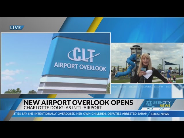 ⁣New Charlotte Airport overlook is now open