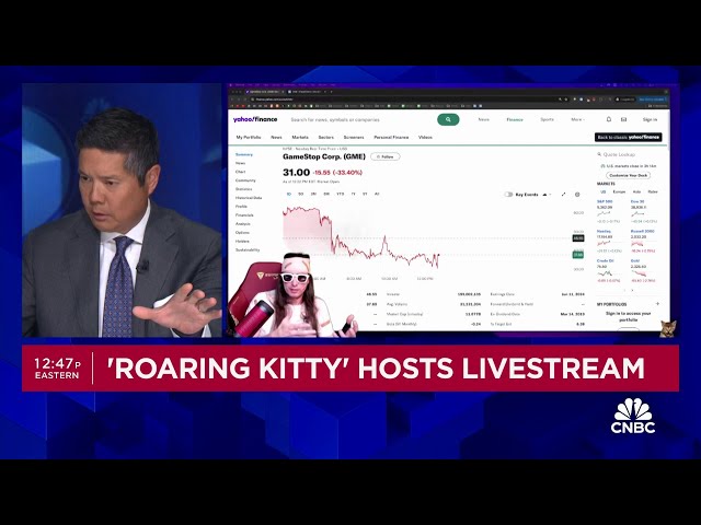 ⁣‘Roaring Kitty’ goes live on YouTube for the first time in nearly four years