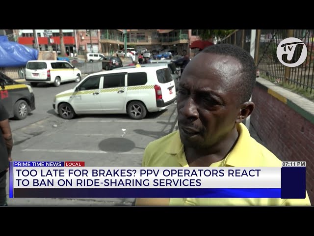 ⁣Too Late for Brakes? PPV Operators React to Ban on Ride-sharing Services | TVJ News