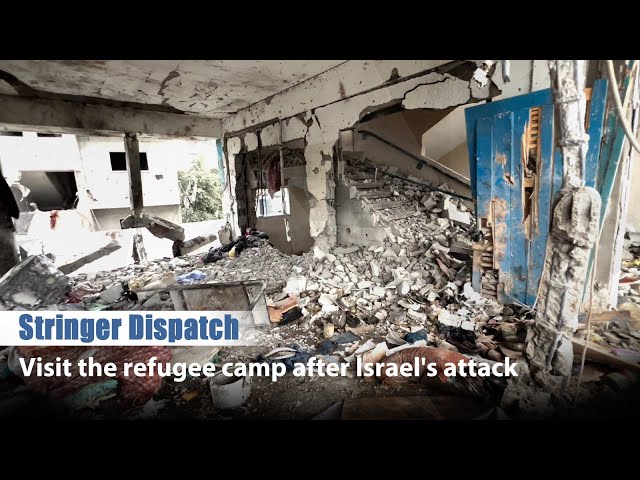 ⁣Stringer Dispatch: Visit the refugee camp after Israel's attack