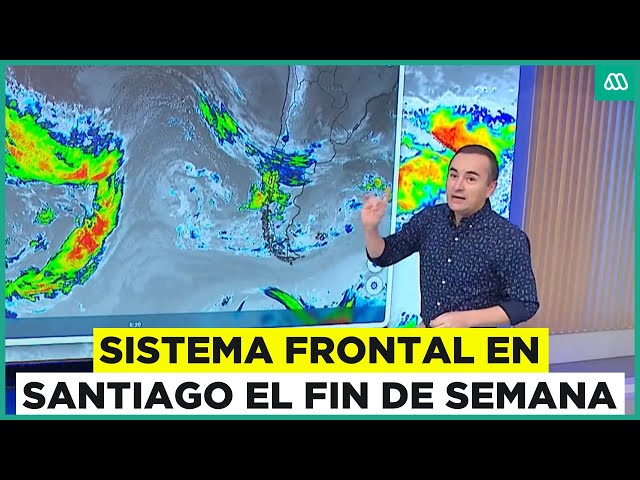 ⁣Lluvia y fuertes vientos: Así será el sistema frontal que llega este fin de semana a Santiago
