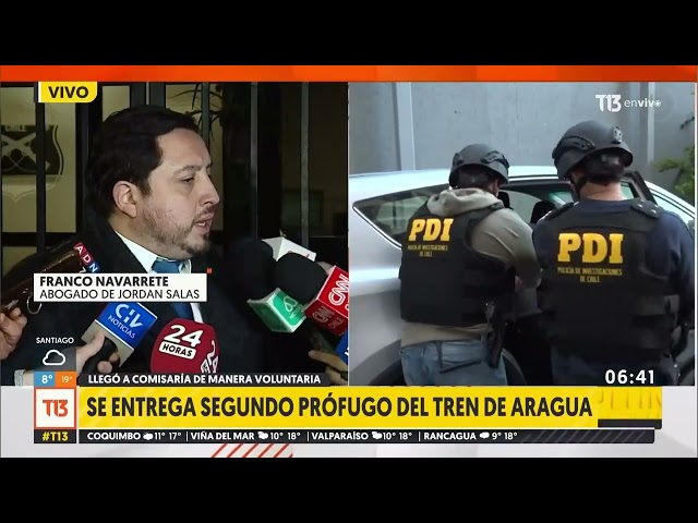 ⁣Se entrega segundo prófugo del Tren de Aragua