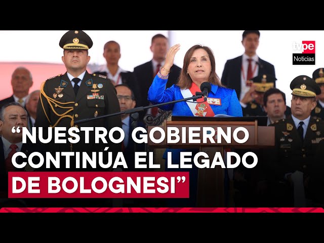 ⁣Presidenta Boluarte participó en ceremonia por aniversario de la Batalla de Arica