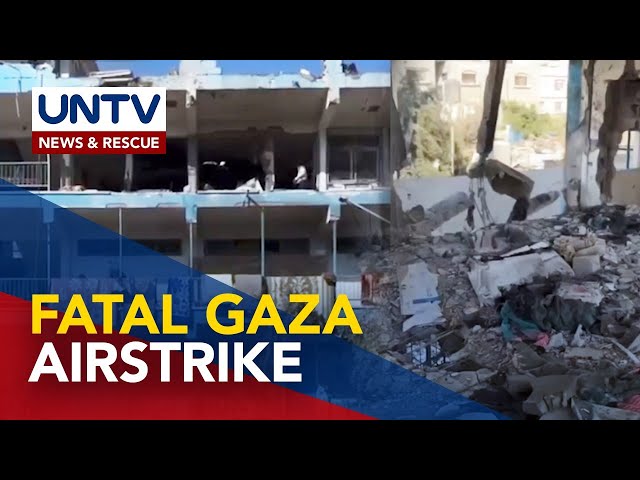 ⁣Israel strike on UN-run school in Central Gaza leaves dozens of people dead