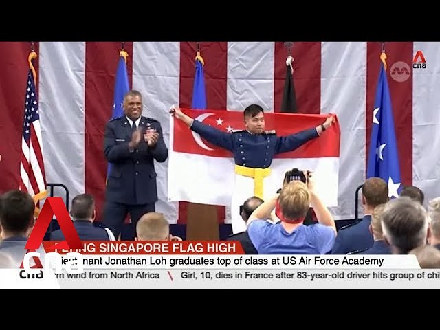 ⁣Singaporean graduates top of class at US Air Force Academy